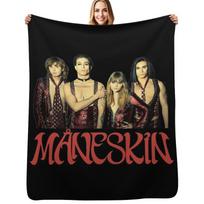 Maneskin 33 Throw Blanket Anti Shedding Soft Fuzzy Blanket for Home Size: 75*100cm, Weight: 230 GSM
