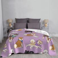 Nihon Ken Pattern-Akiko Variant Blanket Fashion Custom Nihon Ken Japanese Dog Shiba Inu Shiba Akita Inu Akita Size: 75*100cm, Weight: 230 GSM