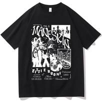Måneskin Band Graphic Print Black T-shirt XL