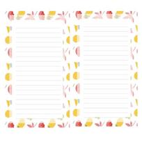 Flower Inner Refill Spiral Binder Paper 40 Sheets Notebook Index Inside Page  Office School Supply A6 friuts