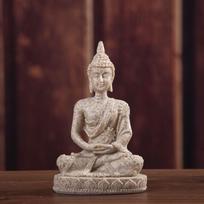 Oriental Culture Sandstone Buddha Green Sandstone Buddha Statue Zen Ornament  Lawn smėlinė