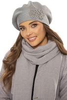 Vivisence 7007kmpl jasnoszary uni komplet beret+szalik