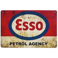 Esso Petrol Agency Tin Sign Classic Gas Station Metal Plaque Man Cave Wall Art 20X30CM