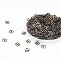 100 vnt. Vario lėlių diržo sagčių priedai Metaliniai 3 mm mini batų sagtelės Vaikų dovana bronzes