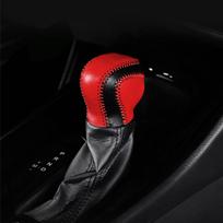 My Good Car Leather hand-sewn gear shifter handlebar sleeve cover sleeve Car styling For Toyota C-HR 2017 2018 car Accessories black line