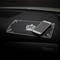 1vnt 30x15cm kietas neslystantis kilimėlis, skirtas mobiliajam telefonui mp4 padas GPS Crown neslystantis automobilinis lipnus silikono gelis prietaisų skydelis lipnus Crown