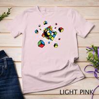 Exploding rubix rubiks rubics cube present gift for kids Unisex T-shirt 7 S