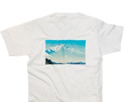 Roerich Himalayas T-Shirt, Japanese Art Aesthetic Top L