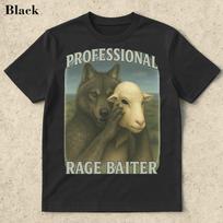 Professional Rage Baiter Funny Shirt, Werewolf Memes, Werewolf, Dumb Meme Shirt,Stupid Meme Shirts, Alpha Wolf T-shirt, Brainrot Memes 3XL