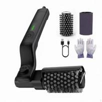 Electric Grill Brush Heavy Oil Removal BBQ Cleaning Portable for Outdoor, Backyard, Patio