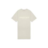 Fear Of God Essentials Ss22 T-Shirt Dress Wheat Minimalist Logo Print Round Neck Short Sleeve Dress Women Dress FOG-SS22-195 S