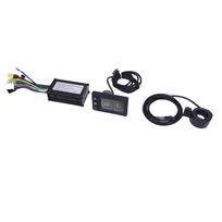 LCD Prietaisų ir Valdiklio Rinkinys 36V 48V 15A 3 Režimų Valdiklis su LCD Ekranu 130X Akceleratoriaus Rankena black