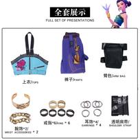 Anime Kpop Demonų medžiotojų Cosplay kostiumas moterims Zoey Cosplay Fantazijos vaidmenų apranga Žiedas Helovino karnavalo vakarėlio kostiumas M 45-50kg