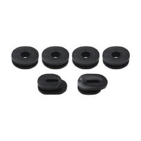 6Pcs/12pcs Gasket Motorcycle Fairing Side Cover Grommets for GS125 Replacement Side Panel Fairing Washer Spacer Black 6Pcs