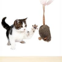 OurPet's the Mice Toy, 2pc (Interactive Catnip Toy, Real Mouse Electronic Sound) one size