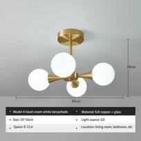 Minimalistinis prabangus varinis LED lubinis šviestuvas Nordic baltas stiklinis rutulys lubiniai šviestuvai svetainės valgomojo miegamojo šviestuvas