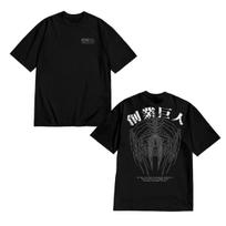 Attack on Titan Graphic 100Cotton Unisexs Short Sleeve unisex Oversized Tshirt Trend Leisure Luxury Selling Popular high quality S