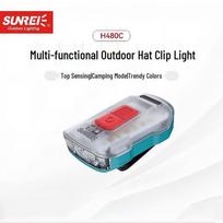 Sanlida H480C Rechargeable Cap Clip Headlamp povo mėlyna spalva