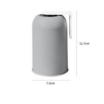 Magnetic Mouthwash Cup Brushing Cup  WithoWall Mountedut Without Punching Straight Tube Round Household Water Cup with Large Capacity tamsiai pilka spalva