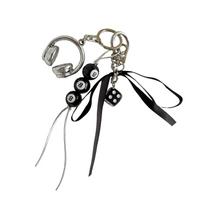 Lovely Bag CharmS for Purse Backpack Decorations Purse Charm Car Keyring Beaded Bows Dices Key Charm Handbag Accessories 1