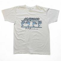 Vintage 90s Acapulco Mexico Dolphin Beach Surf Graphic Nature Ocean T-shirt XXXL