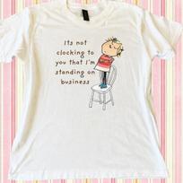 Charlie and Lola standing on Business Retro Vintage Cartoon Unisex Tee S-5XL M