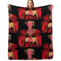 Anne of Cleves Throw Blanket Multi Purpose Soft Warm Blanket for Home Travel Size: 75*100cm, Weight: 230 GSM