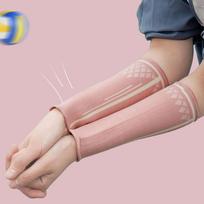 Forearm Compression Sleeve Volleyball Arm Sleeves Arm Warmers Wrist Support Sports Wristbands pink-S