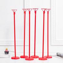 Jiayan New Year Red Balloon Base Stand Holder Set 10 Sets for New Year's Eve Party Birthday Decoration Props