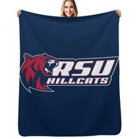 Rogers State Hillcats Throw Blanket Cozy Throw Blanket Birthday Gift for Him Her Size: 75*100cm, Weight: 230 GSM