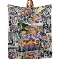 Gunsmoke, smoking guns Throw Blanket Summer Cool Breathable Blanket for Sleeping Size: 75*100cm, Weight: 230 GSM