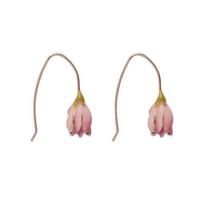 Tulip Dangle Party Wedding Long hook earrings Tulip Earrings Korean Style Earrings Women's earrings rožinė