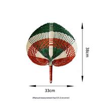 Bamboo Fan Lightweight Cooling Fan Handwoven Fan Bamboo For Living Room Home Decor Room Cooling A