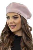 Vivisence Elegancki Beret Damski 7005, Ciepła Czapka Zimowa, Różowy, UNI