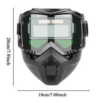 Welder Helmet Auto Darkening Welding Protector Shield Soldering Protective Hood Welder Face Protector for Metal Processing