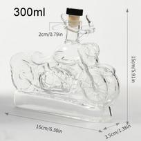 Whiskey Decanter Bottle 310ml Vintage Motorcycle Shape Liquor Decanter for Family Gathering Party Hotel Weddings Restaurant