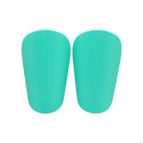 2 Pieces Mini Soccer Shin Guards Easy to Wear Design Sports Protection for Mini Aqua Green