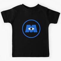 blue one eyed monsters Kids T-Shirt 130