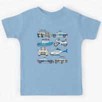 Police Vehicles Kids T-Shirt 130