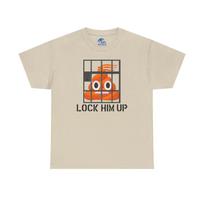Lock Him Up | Heavy Cotton Poop Emoji Behind Bars T-Shirt S