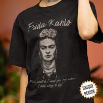 Frida Kahlo T-Shirt, Inspirational Quote Shirt Gift for Feminism Lovers, Feminist Tee, Boho Fashion Women Empowerment Tee Mexican Artist 2XL