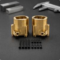 Brass Rear Axle Cup Side Mounting Lugs Machined Openings