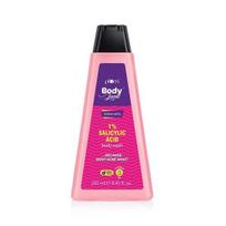 Plum BodyLovin' Active-witty 1% Salicilo rūgštis + Vitaminas B5 Kūno prausiklis | Kovoja su kūno spuogais| Tinka visų tipų odai (250 ml) pink