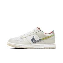 Nike Dunk Low GS Multi-Color Paisley Kids Sneakers White Diffused-Blue Mystic-Red FN8913-141 35.5