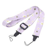 1,2 m Kameros Dirželis Diržas Su Spausdintu Raštu Daugiafunkcinis Peties Kaklo Dirželis Polaroid Mini 12 11 8 9 Kamerai Purple Daisy
