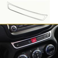 for Jeep Renegade 2014 - Car Center Console Dashboard Switch Button Panel Cover Trim Stickers Stainless Silver