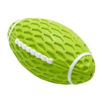 Dog Teething Ball Chew Toy Squeaky Indestructible Puppy Teeth Cleaning Toy Pet Dental Health Interactive Boredom Toy for Large Breed Dogs S