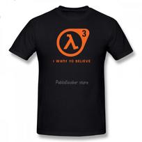 Half Life Marškinėliai Half Life 3 Aš Noriu Tikėti Marškinėliai 100 Procentų Medvilnė Mieli Marškinėliai Pagrindiniai XXX Trumpomis Rankovėmis Vyriški Marškinėliai S įvairiaspalvis