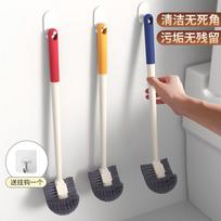 Aimeiya Toilet Brush, No Dead Angle Cleaning Brush, No Drilling Required Toilet Brush, Thickened Long Handle Cleaning Brush, 2-Pack