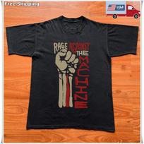 Rage Against the Machine Rock Band Unisex Black T-Shirt, Size S-5XL S